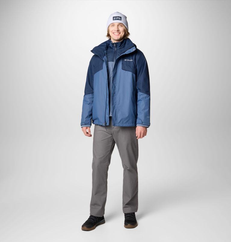 Men's Bugaboo III Fleece Interchange Jacket - Tall, Color: Dark Mountain, Collegiate Navy, image 3