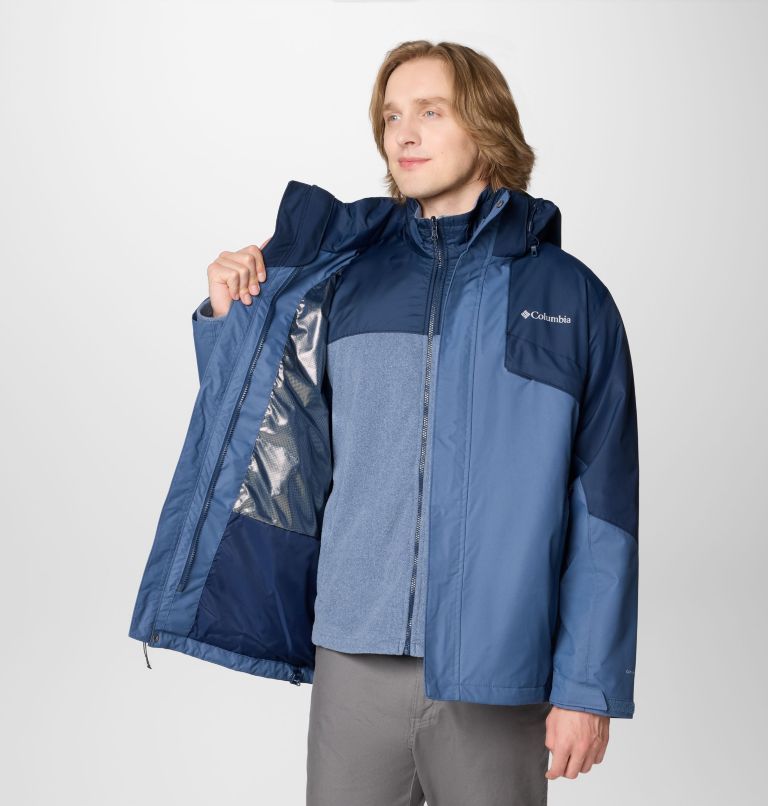 Men's Bugaboo III Fleece Interchange Jacket - Tall, Color: Dark Mountain, Collegiate Navy, image 6