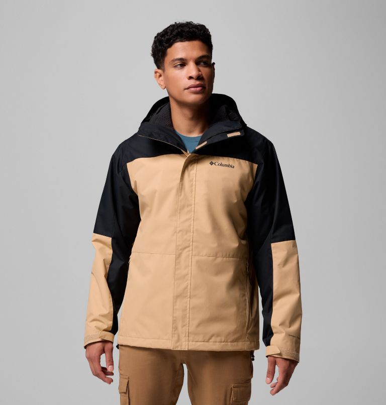 Men's Hikebound II Interchange Jacket, Color: Canoe, Black, image 1