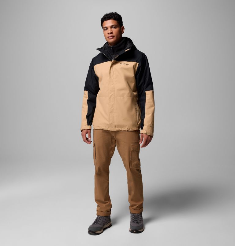Men's Hikebound II Interchange Jacket, Color: Canoe, Black, image 2