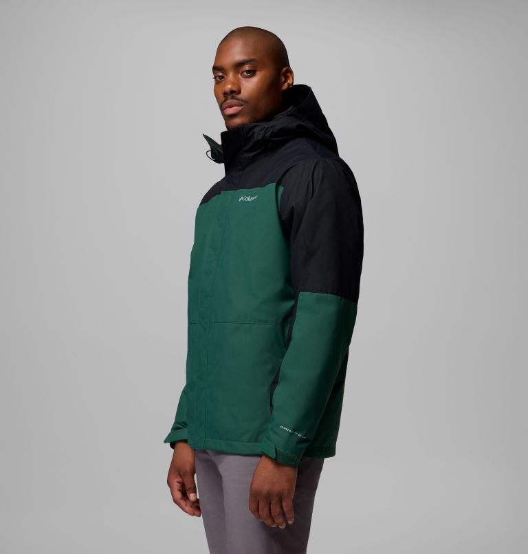 Men's Hikebound II Interchange Jacket, Color: Rain Forest, Black, image 4