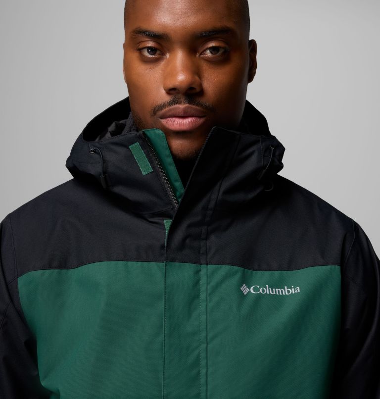 Men's Hikebound II Interchange Jacket, Color: Rain Forest, Black, image 8