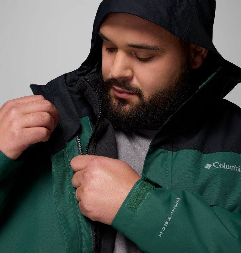 Men's Hikebound II Interchange Jacket - Big, Color: Rain Forest, Black, image 7