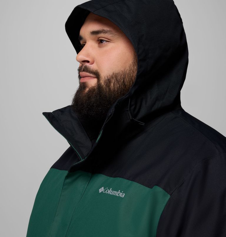 Men's Hikebound II Interchange Jacket - Big, Color: Rain Forest, Black, image 10