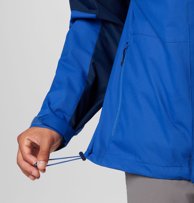 Men's Hikebound II Waterproof Hooded 3-In-1 Jacket, Color: Mountain Blue, Collegiate Navy, image 11