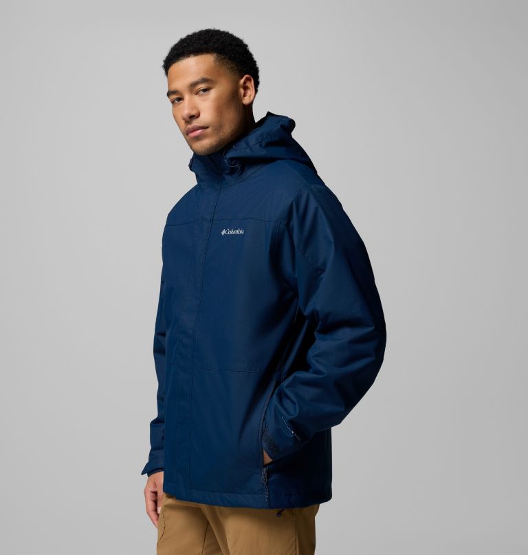 Men's Hikebound II Waterproof Hooded 3-In-1 Jacket, Color: Collegiate Navy, image 4