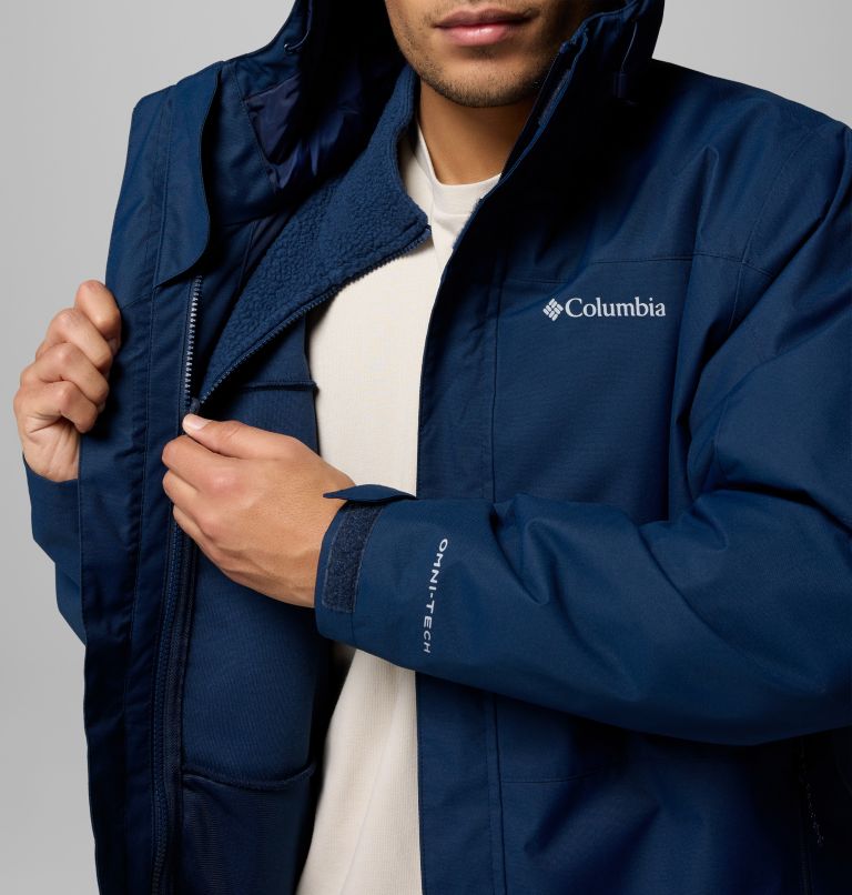 Men's Hikebound II Waterproof Hooded 3-In-1 Jacket, Color: Collegiate Navy, image 7