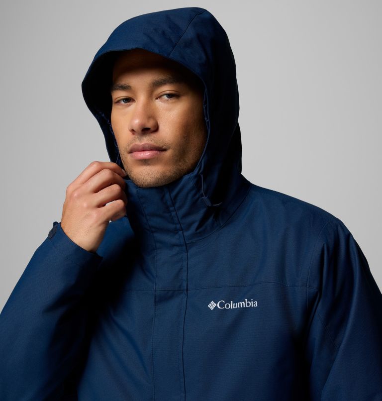 Men's Hikebound II Waterproof Hooded 3-In-1 Jacket, Color: Collegiate Navy, image 8
