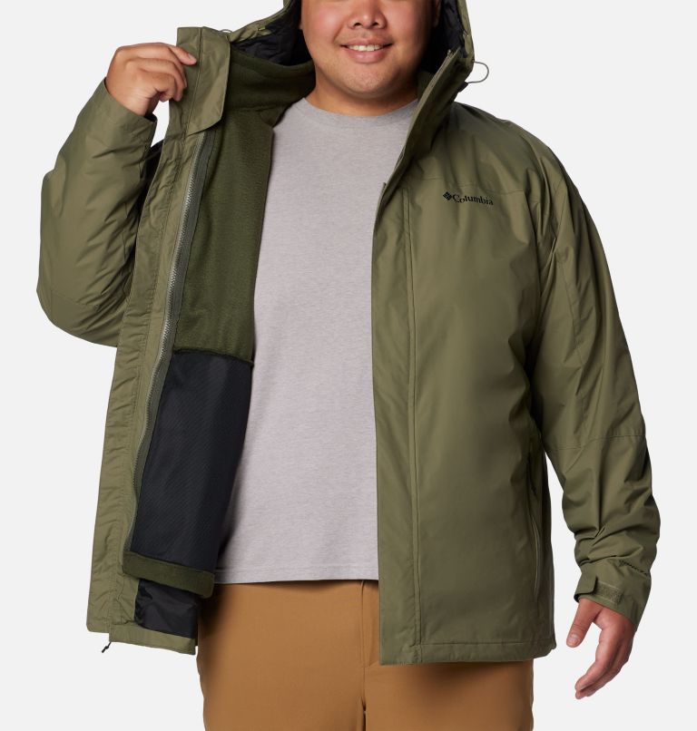 Chaqueta 3-en-1 impermeable Tunnel Falls II para hombre - Talla grande, Color: Stone Green, image 5