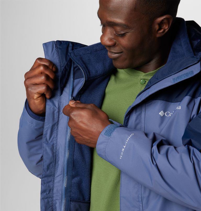 Chaqueta impermeable 3-en-1 Tunnel Falls II para hombre, Color: Dark Mountain, Collegiate Navy, image 7