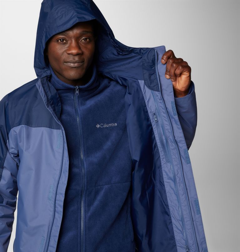 Chaqueta impermeable 3-en-1 Tunnel Falls II para hombre, Color: Dark Mountain, Collegiate Navy, image 8