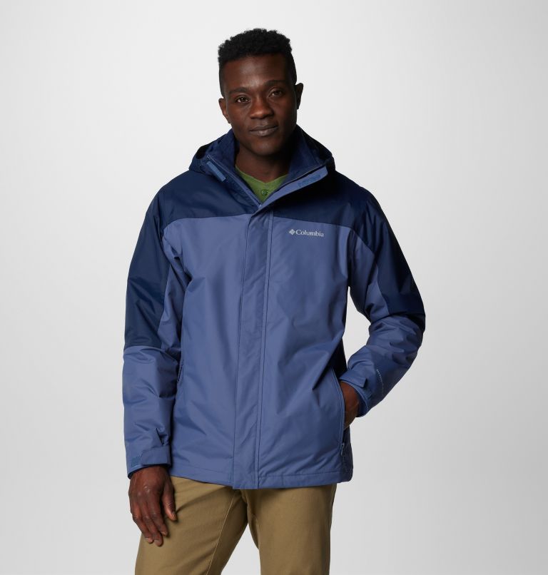 Chaqueta impermeable 3-en-1 Tunnel Falls II para hombre, Color: Dark Mountain, Collegiate Navy, image 1
