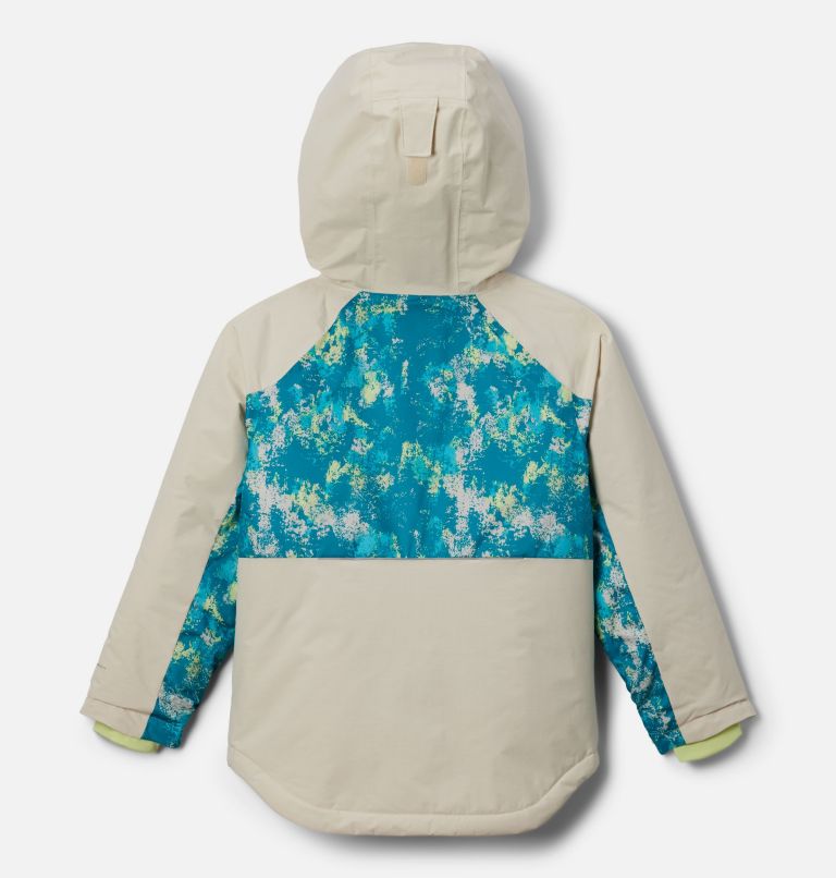 Girls' Mighty Mogul III Printed Jacket, Color: Geyser Timberwild, Chalk, image 2