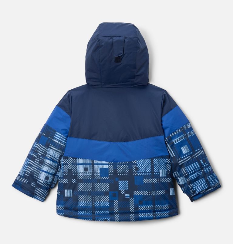 Manteau Lightning Lift III pour jeunes garçons, Color: Coll Navy Warp Plaid, Mtn Blue, image 2