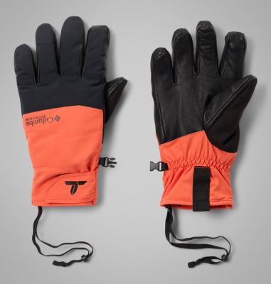 Guantes de esquí impermeables PowBound para hombre, Color: Zing, Black, image 1