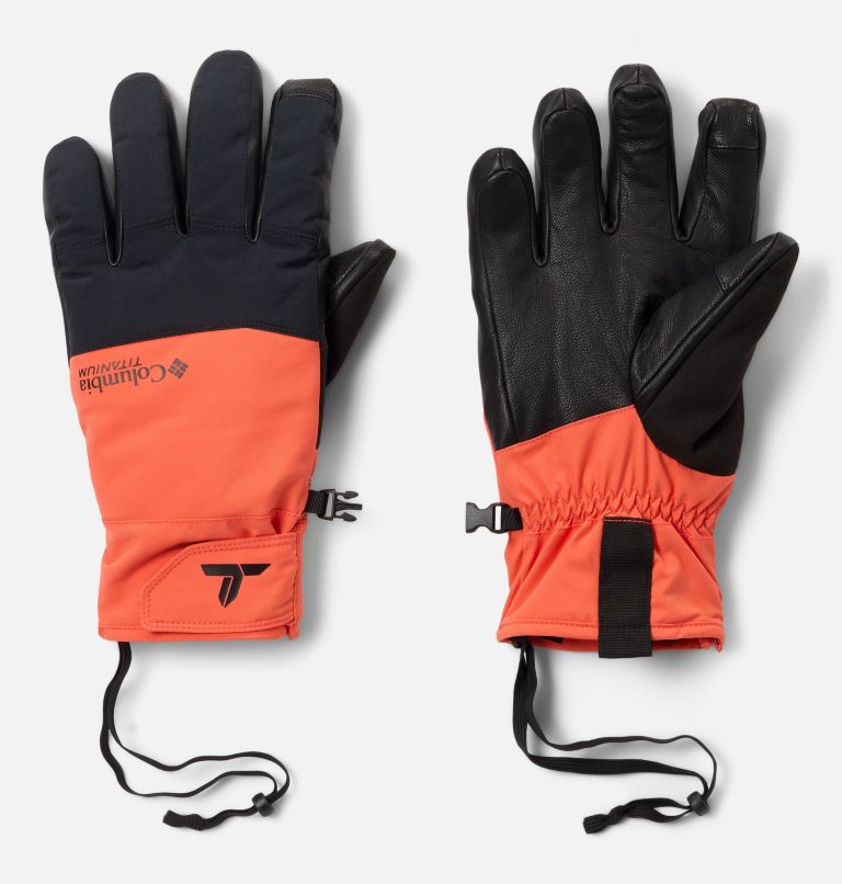 Men's PowBound Gloves, Color: Zing, Black, image 1