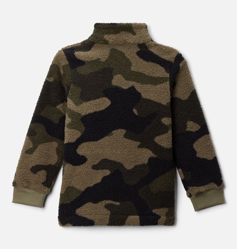 Boys' Rugged Ridge II Printed Sherpa Full Zip Jacket, Color: Stone Green Mod Camo, image 2