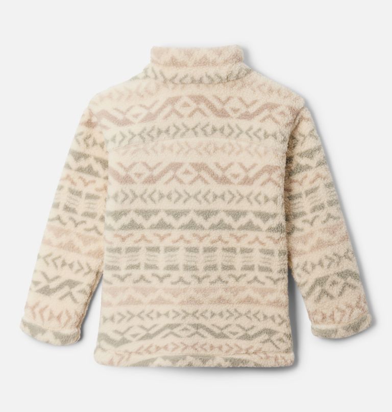 Girls' West Bend Printed Full Zip Fleece Jacket, Color: Ancient Fossil Madras, image 2