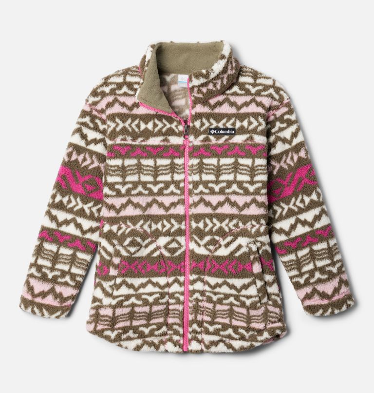 Girls West Bend Printed Full Zip Fleece Jacket