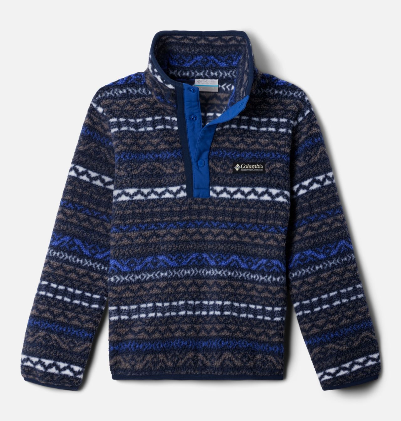 Kids' Helvetia™ II Printed Half Snap Fleece Pullover 1