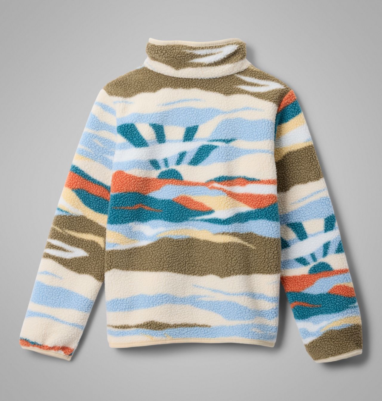 Kids' Helvetia™ II Printed Half Snap Fleece Pullover 2