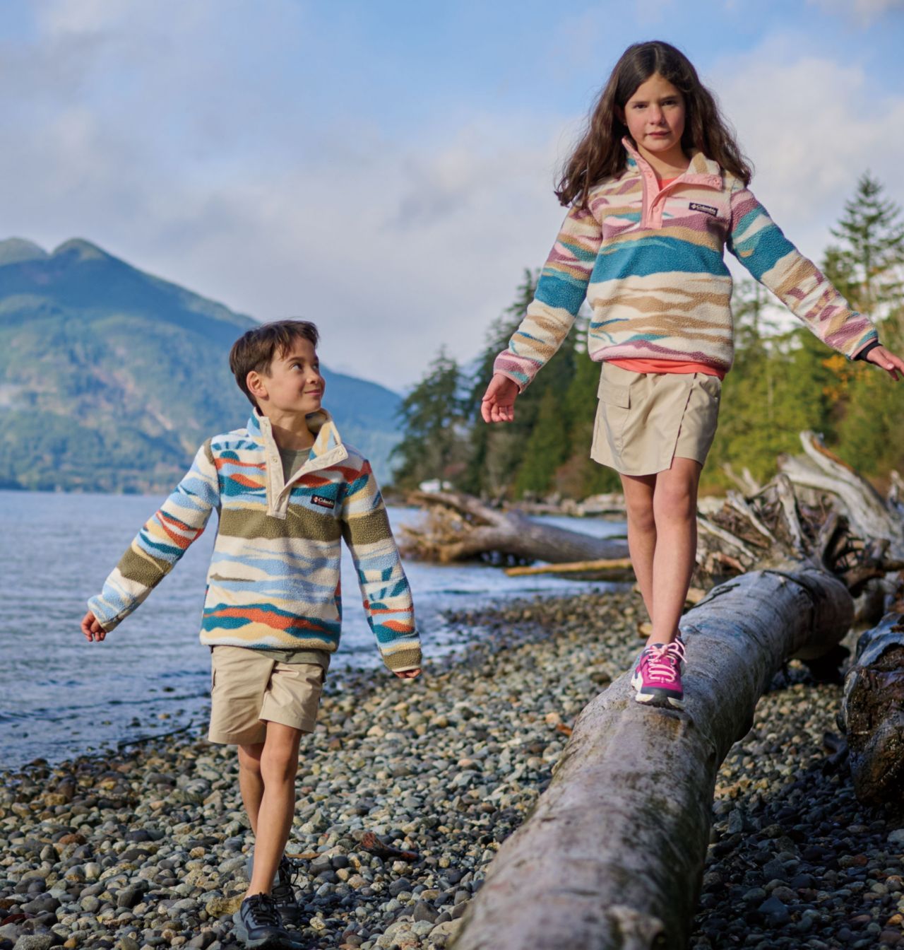Kids' Helvetia™ II Printed Half Snap Fleece Pullover 3