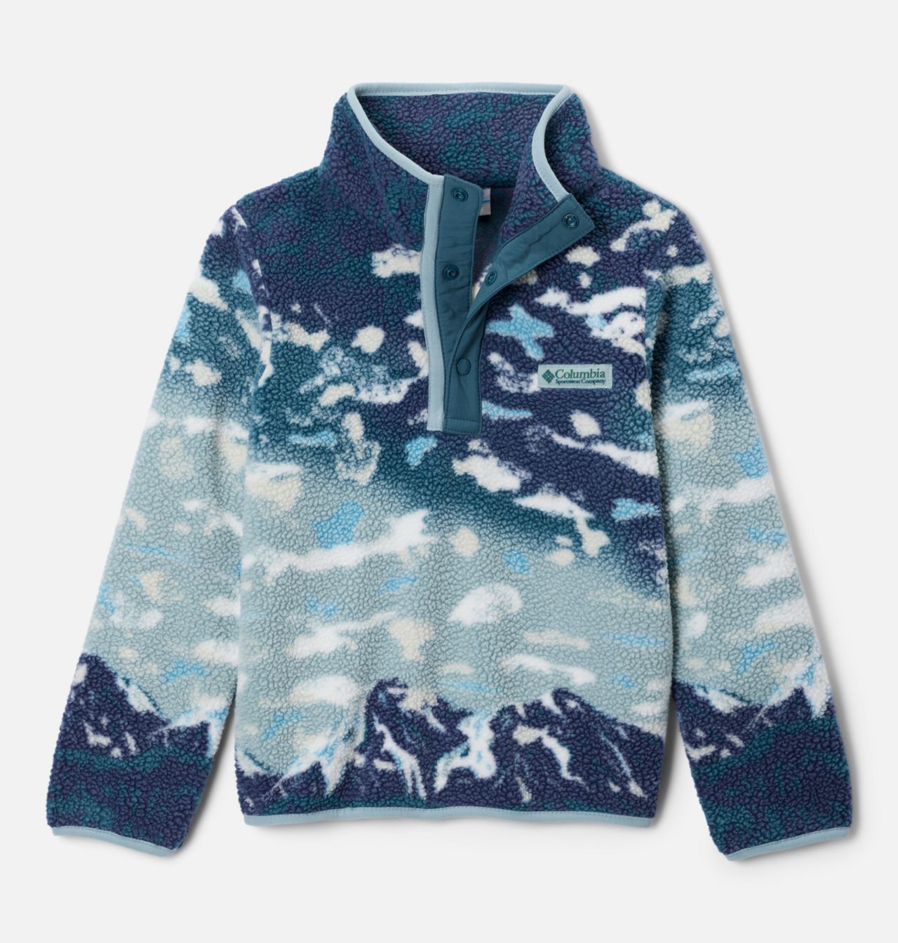 Kids' Helvetia™ II Printed Half Snap Fleece Pullover 1
