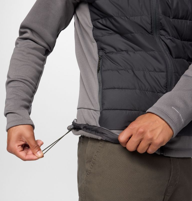 Men's Collegiate Out-Shield Hybrid Hoodie - Oregon, Color: UO - City Grey, Shark, image 6