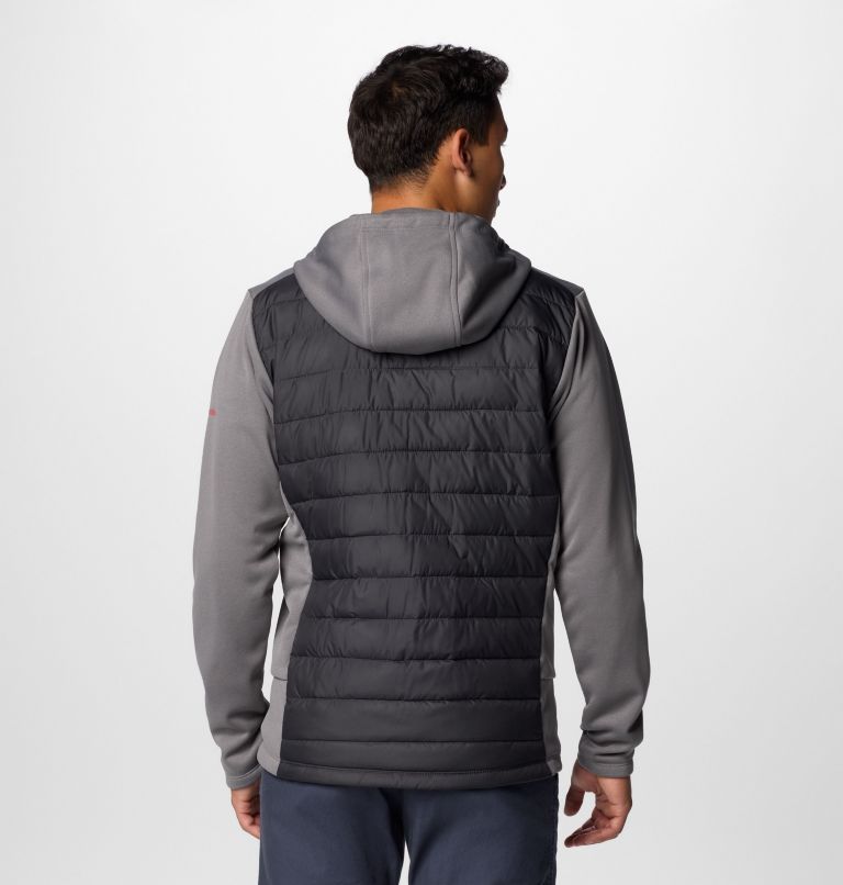 Men's Collegiate Out-Shield Hybrid Hoodie - Ohio State, Color: OS - City Grey, Shark, image 2