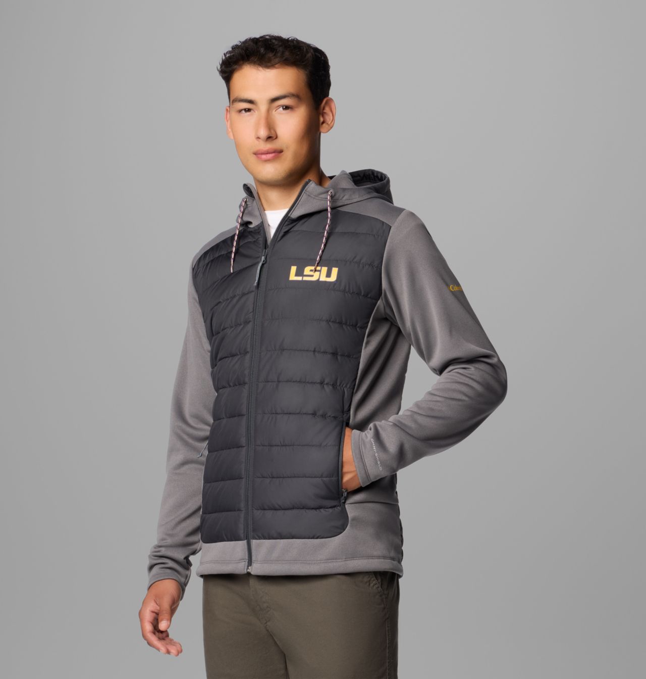 Men's Collegiate Out-Shield™ Hybrid Hoodie - LSU 4
