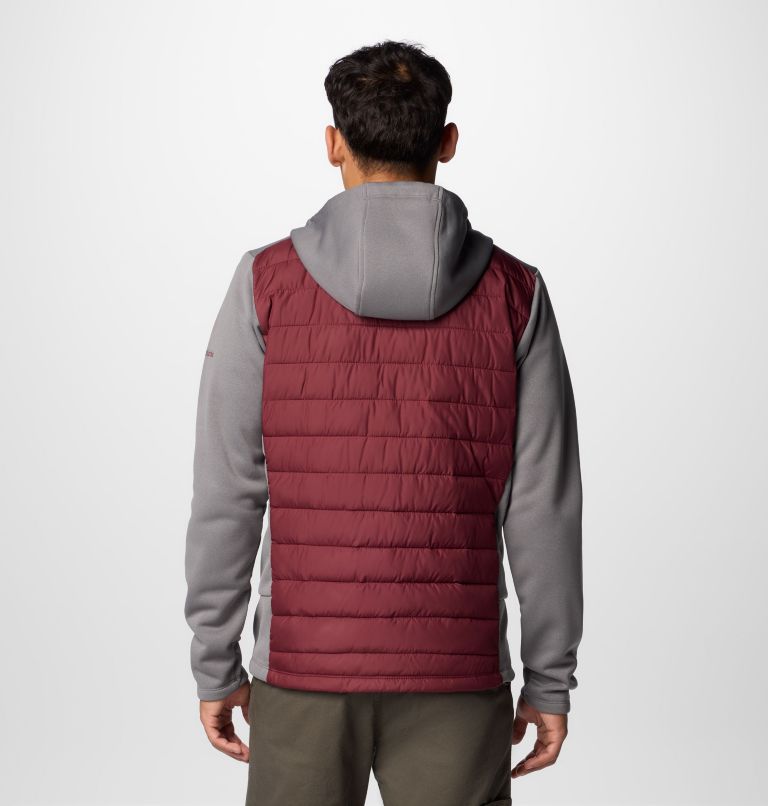 CLG Out-Shield Hybrid Hoodie | 023 | L, Color: TAM - City Grey, Deep Maroon, image 2