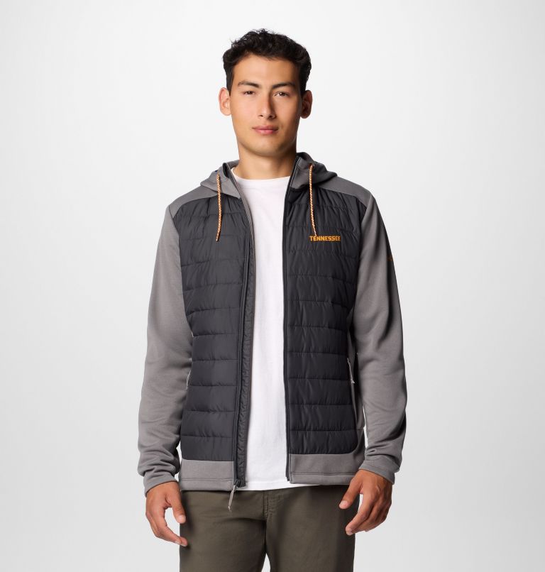 Men's Collegiate Out-Shield Hybrid Hoodie - Tennessee, Color: UT - City Grey, Shark, image 7