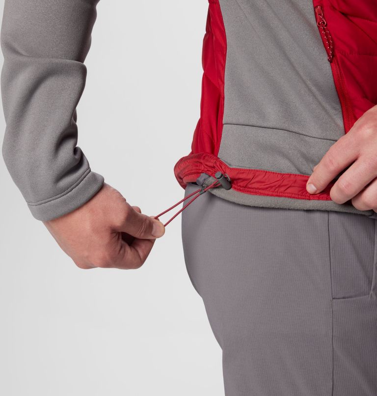 CLG Out-Shield Hybrid Hoodie | 028 | XL, Color: ALA - City Grey, Red Velvet, image 6