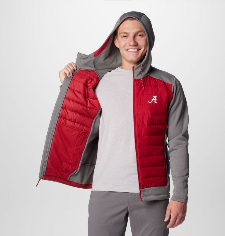 CLG Out-Shield Hybrid Hoodie | 028 | XL, Color: ALA - City Grey, Red Velvet, image 7