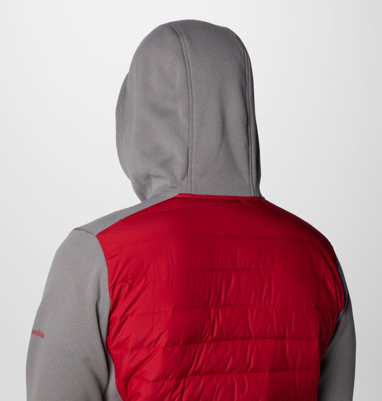 CLG Out-Shield Hybrid Hoodie | 028 | XL, Color: ALA - City Grey, Red Velvet, image 10