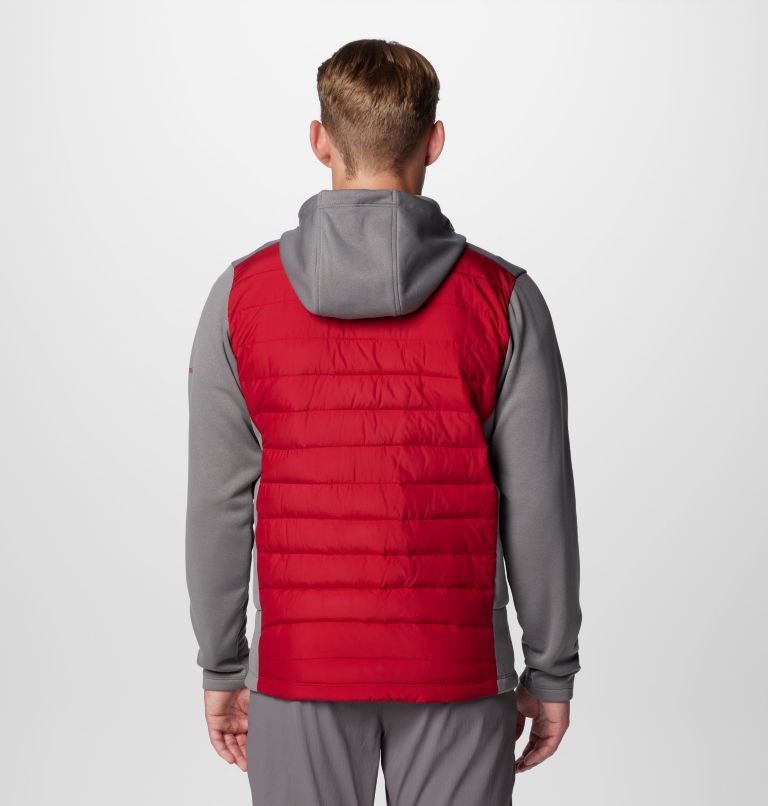 CLG Out-Shield Hybrid Hoodie | 028 | XL, Color: ALA - City Grey, Red Velvet, image 2