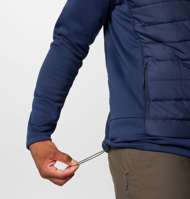 Men's Collegiate Out-Shield Hybrid Hoodie - Michigan, Color: UM - Collegiate Navy, image 6