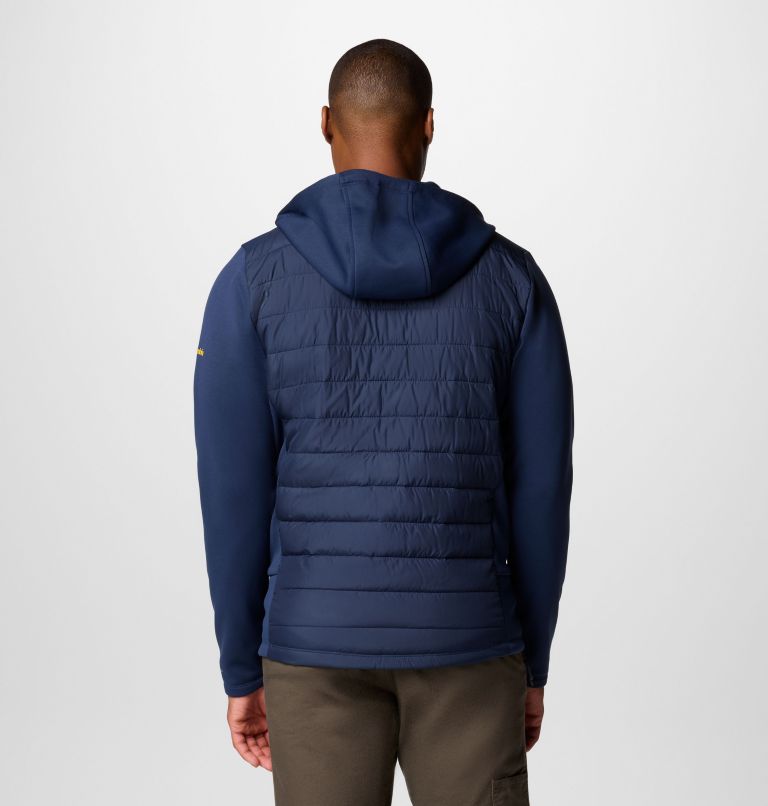 Men's Collegiate Out-Shield Hybrid Hoodie - Michigan, Color: UM - Collegiate Navy, image 2