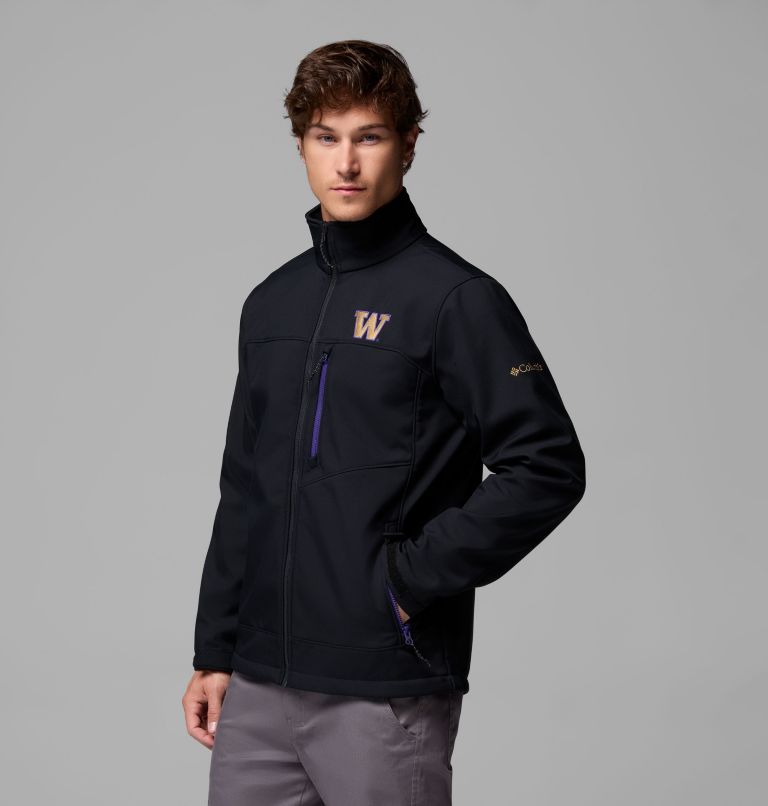 Men's Collegiate Ascender III Softshell - Washington, Color: UW - Black, image 4