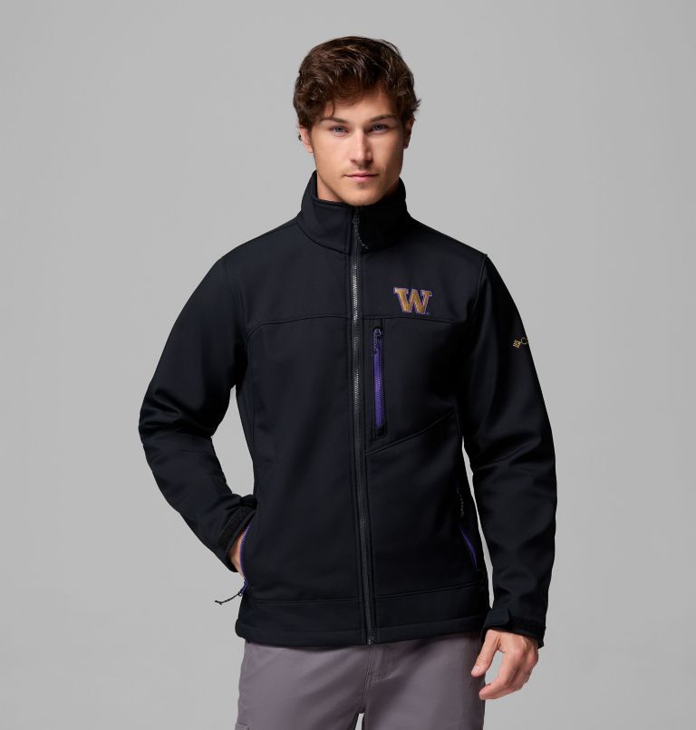 Men's Collegiate Ascender III Softshell - Washington, Color: UW - Black, image 1