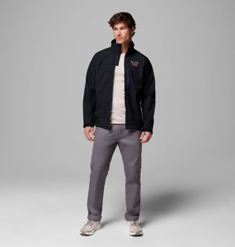 Men's Collegiate Ascender III Softshell - Washington, Color: UW - Black, image 2