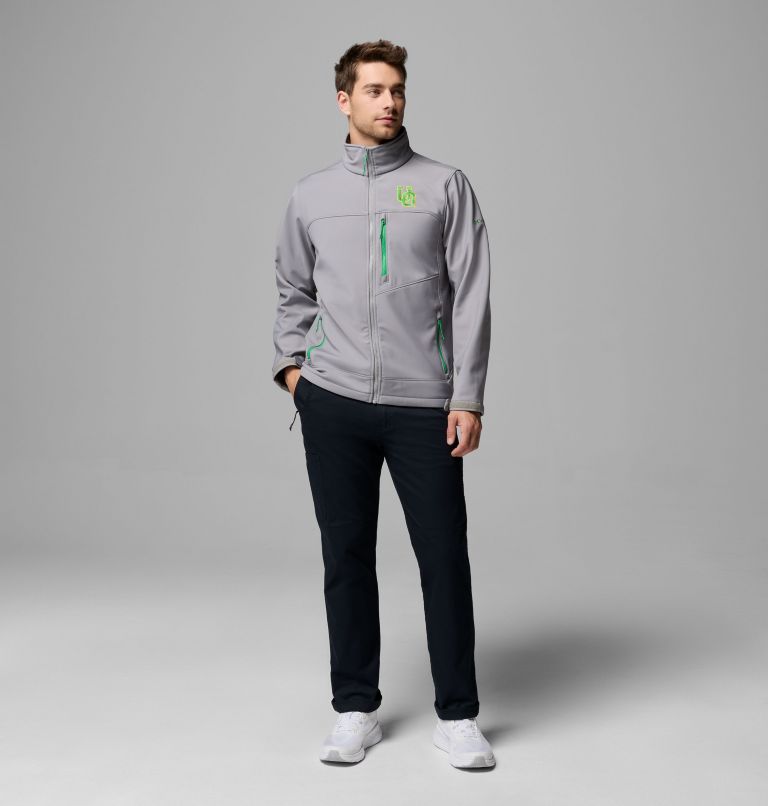 Men's Collegiate Ascender III Softshell - Oregon, Color: UO - Light Grey, image 2