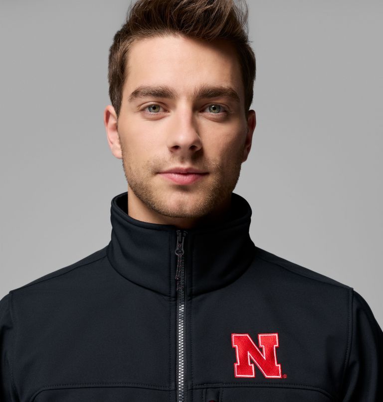 Men's Collegiate Ascender III Softshell - Nebraska, Color: NEB - Black, image 6