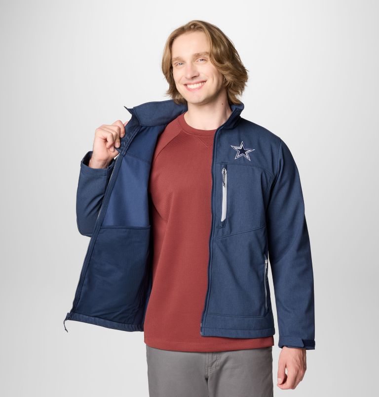 Men's Collegiate Ascender III Softshell - Dallas Cowboys, Color: DC - Collegiate Navy, image 7