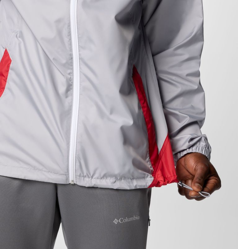 Men's Collegiate Flash Challenger II Windbreaker - Alabama, Color: ALA - Columbia Grey, Red Velvet, image 7