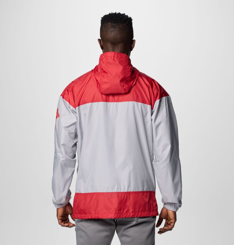 Men's Collegiate Flash Challenger II Windbreaker - Alabama, Color: ALA - Columbia Grey, Red Velvet, image 2