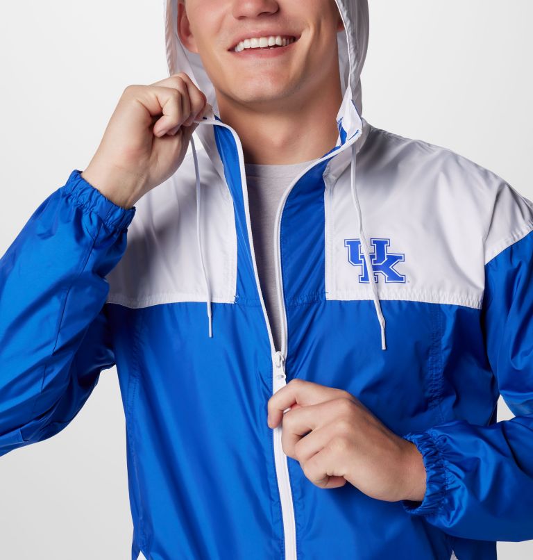 Men's Collegiate Flash Challenger II Windbreaker - Kentucky, Color: UK - Azul, White, image 5