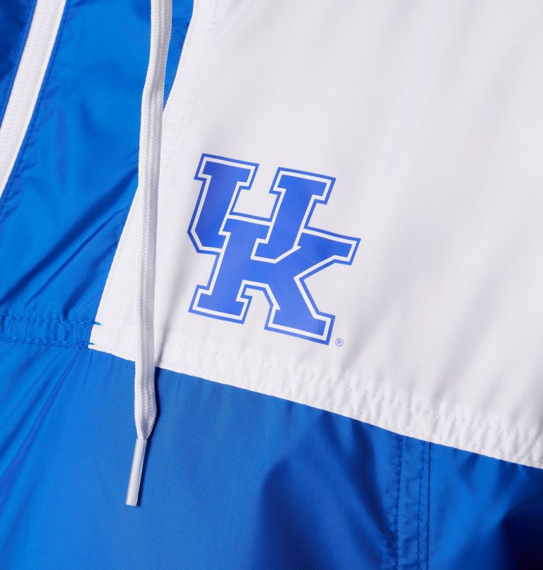 Men's Collegiate Flash Challenger II Windbreaker - Kentucky, Color: UK - Azul, White, image 6
