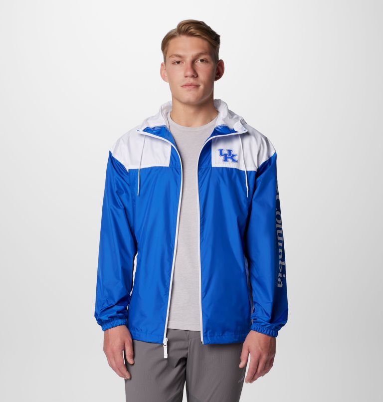 Men's Collegiate Flash Challenger II Windbreaker - Kentucky, Color: UK - Azul, White, image 1