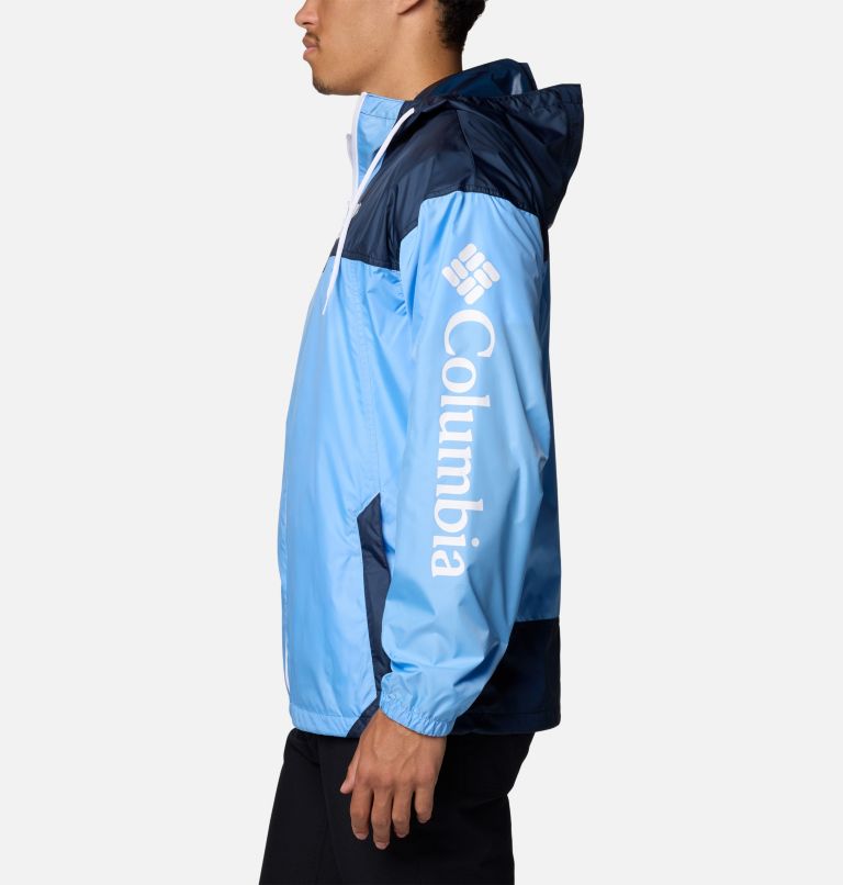 Men's Collegiate Flash Challenger II Windbreaker - North Carolina, Color: NC - White Cap, Collegiate Navy, image 3
